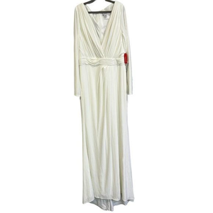 NWT‎ IEENA FOR MAC DUGGAL White Long Sleeve Gown (10)